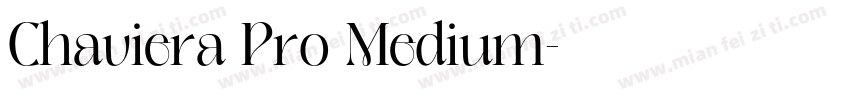 Chaviera Pro Medium字体转换
